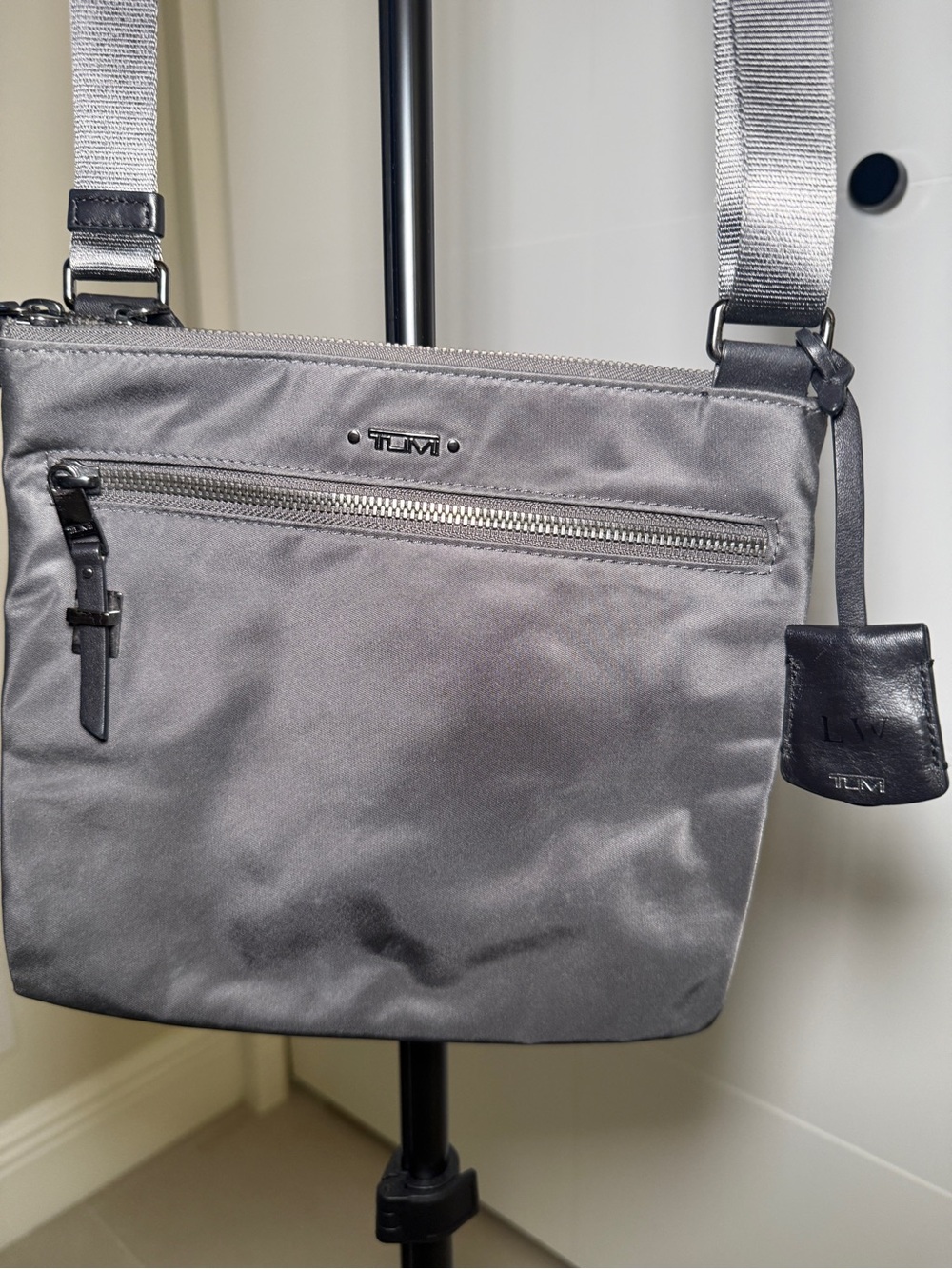 TUMI Everyday Gray Crossbody Bag — Lightweight Women’s Crossbody